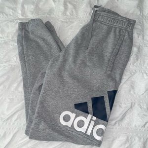 Adidas Grey Logo Sweats